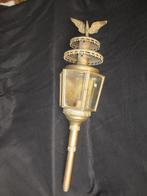 Antieke koperen koetslamp met adelaar, Ophalen of Verzenden, Koper