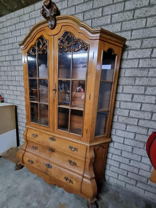 Exclusieve  Nostalgische  VITRINEKAST  i.z.g.st., Huis en Inrichting, Kasten | Vitrinekasten, 200 cm of meer, 25 tot 50 cm, Met lade(s)