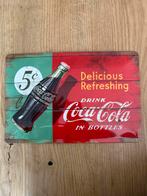 Vintage Coca-Cola Wandbord - 5 Cent Design, Ophalen of Verzenden