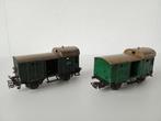 2 Vintage Gietijzeren Marklin Wagons Nr 310 (800), Hobby en Vrije tijd, Ophalen, Wisselstroom, Gebruikt, Wagon
