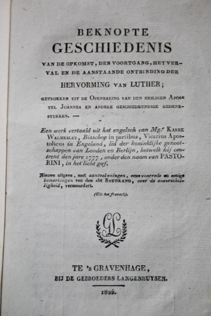 RKK uitgave inzake Hervorming Luther verklaring Openbaringen, Antiek en Kunst, Antiek | Boeken en Bijbels, Ophalen of Verzenden