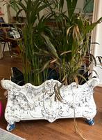 Plantenbak brocante gietijzer, Tuin en Terras, Bloempotten, Ophalen, Rond, Binnen, Zo goed als nieuw