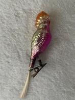 Antieke kerstbal : Papegaai op clip ( Ajeko), Diversen, Kerst, Ophalen of Verzenden, Gebruikt