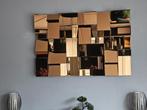 Decoratieve spiegel / wanddecoratie in de kleur brons., Huis en Inrichting, Woonaccessoires | Wanddecoraties, Ophalen, Zo goed als nieuw