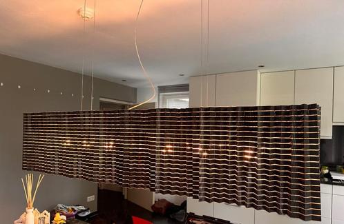 Vintage design Plissé hanglamp zwart, Huis en Inrichting, Lampen | Hanglampen, Zo goed als nieuw, Minder dan 50 cm, Overige materialen