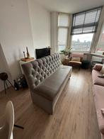 Riviera Maison eettafelbank Kensington 3-zits in taupe/grijs, Ophalen, Gebruikt, Stof