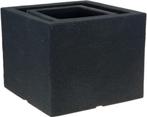 Bloempot Cube Set 30 En 40 Cm Kunststof Antraciet 2-delig, 25 tot 40 cm, Kunststof, Verzenden, 1786PC15