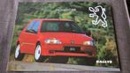 Peugeot 106 RALLEY, uitvouwbare folder, Boeken, Peugeot, Ophalen of Verzenden, Zo goed als nieuw