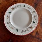 Wedgwood WINDSOR CHRISTMAS  2 Ontbijtborden Ø 21 cm, Ophalen of Verzenden, Zo goed als nieuw, Bord(en), Wedgwood