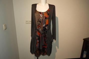 Save the Queen stretch jurk kleurrijk vest look eraan L beschikbaar voor biedingen