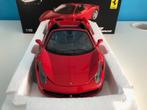 FERRARI 458 SPIDER 1:18 HOT WHEELS ELITE, Hobby en Vrije tijd, Modelauto's | 1:18, Ophalen of Verzenden, Zo goed als nieuw, Auto
