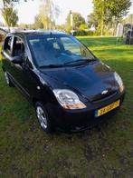 Mooie CHEVROLET MATIZ 0.8 PURE 2010 + boekjes 5 drs 5zitter., Stof, Zwart, Handgeschakeld, Grijs