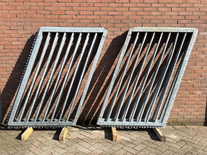 Hekwerk spijlen slootwaaier / taludwaaier - 4 stuks, Tuin en Terras, Tuinhekken en Hekwerk, Zo goed als nieuw, Spijlenhekwerk