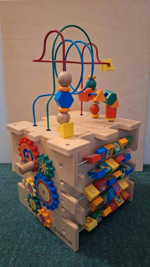Kidcraft deluxe activiteitenkubus zgan, Kinderen en Baby's, Speelgoed | Houten speelgoed, Zo goed als nieuw, Overige typen, Ophalen