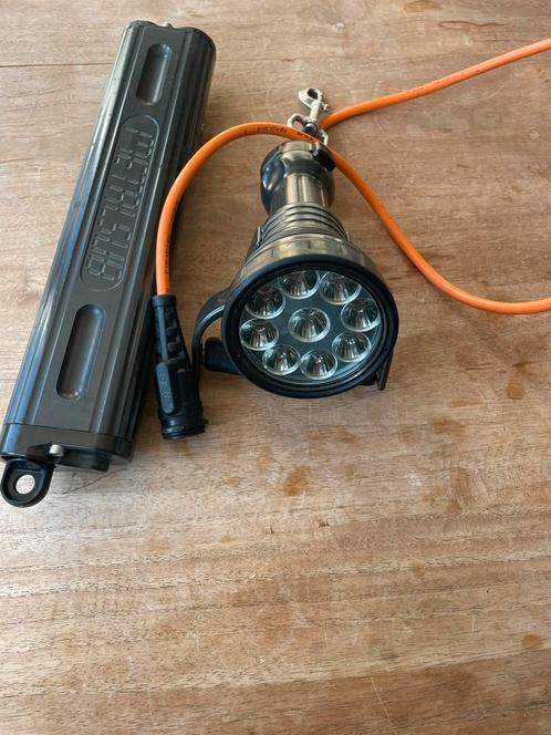 Duiklamp, handschoenen, duikreel etc, Watersport en Boten, Duiken, Gebruikt, Duiklamp, Ophalen of Verzenden