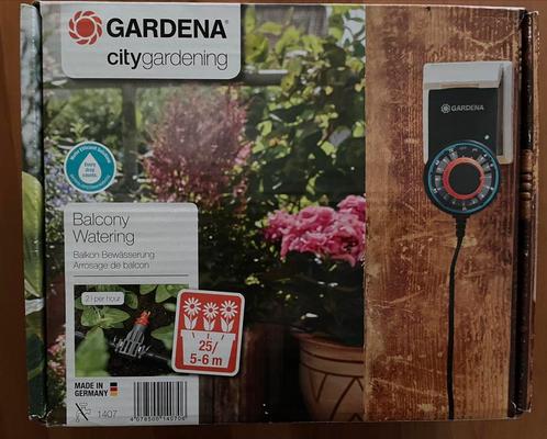 Gardena druppelaar met pomp en tijdklok, Tuin en Terras, Bewateringscomputers, Gebruikt, Ophalen of Verzenden