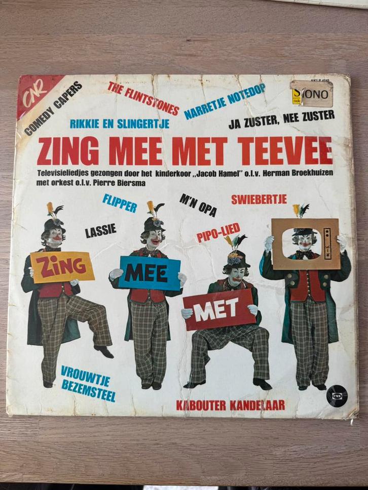 Zing mee met teevee. Televisie kinderliedjes., Cd's en Dvd's, Vinyl | Kinderen en Jeugd, Zo goed als nieuw, Muziek, Ophalen of Verzenden