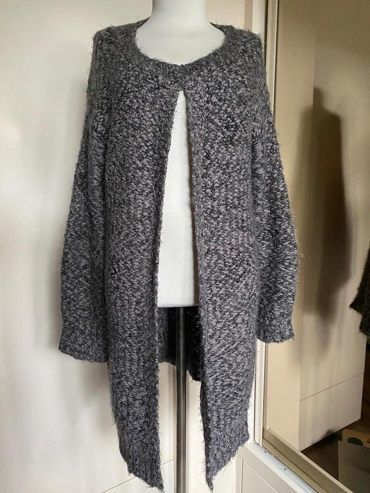 vest 9th Avenue L zwart/grijs, Kleding | Dames, Truien en Vesten, Zo goed als nieuw, Maat 42/44 (L), Zwart, Verzenden
