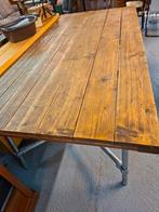 Industrieel eettafel., 100 tot 150 cm, 200 cm of meer, Ophalen of Verzenden, Zo goed als nieuw