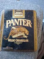 Vintage Panter Wilde Cigarillos Tabaksdoos, Ophalen of Verzenden, Gebruikt, Tabaksdoos of Verpakking