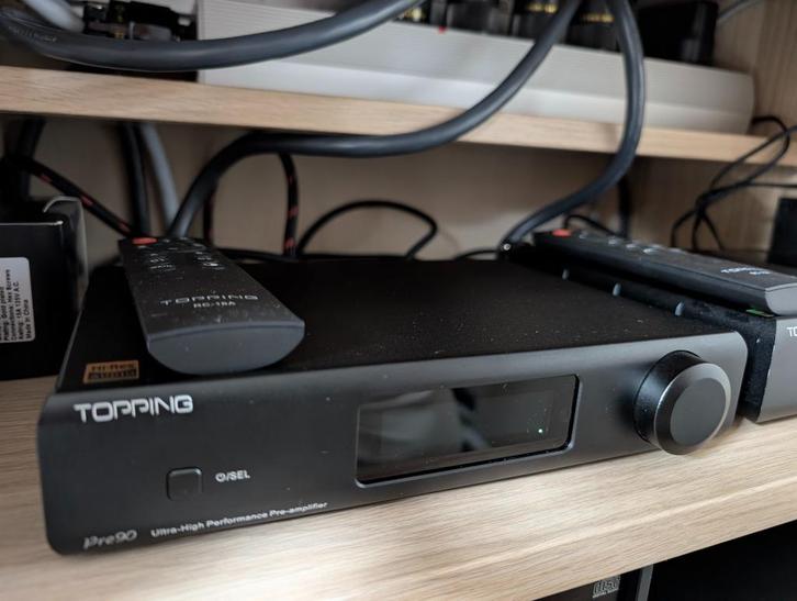 Topping PRE90, Audio, Tv en Foto, Versterkers en Receivers, Zo goed als nieuw, 120 watt of meer, Overige merken, Ophalen of Verzenden