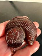 Half edelsteen Aziatisch Vis amulet 5.5 cm, Ophalen of Verzenden, Mineraal