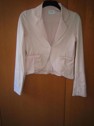 Mooie pastel roze Evita Jersey blazer ONLY, maat S, snazzeys beschikbaar voor biedingen