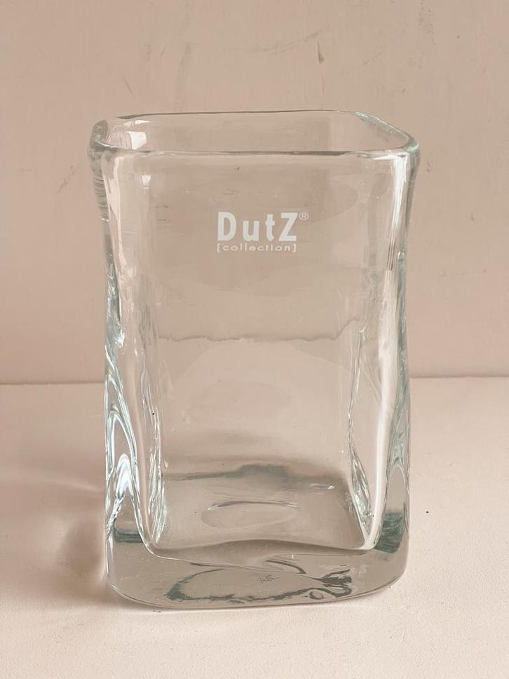Dutz Collectien Vierkante Vaas/Windlicht, Huis en Inrichting, Woonaccessoires | Vazen, Zo goed als nieuw, Overige kleuren, Minder dan 50 cm
