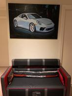 Porsche bankje met verlichting + schilderij, Ophalen of Verzenden