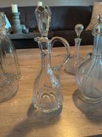 Antieke Glazen Karaffen en Flessen Set, Antiek en Kunst, Antiek | Glas en Kristal, Ophalen of Verzenden