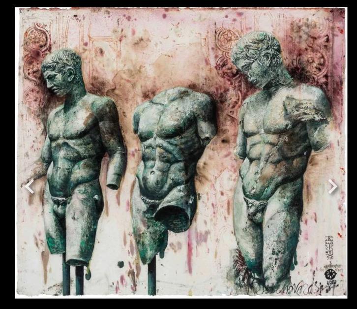 Gerti Bierenbroodspot - The three graces, litho, Antiek en Kunst, Kunst | Litho's en Zeefdrukken, Ophalen