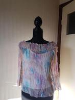 Prachtige zalmkleurige off shoulder carmen blouse met ruches, Verzenden, Zo goed als nieuw, Maat 36 (S), Roze