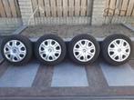 Velgen met winterbanden 185/65R15 evt. wieldoppen, Ophalen, 15 inch, Velg(en), Personenwagen