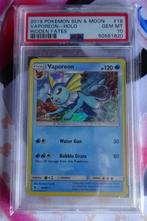 Pokemon Vaporeon Holo Hidden Fates Sword & Shield PSA 10, Ophalen of Verzenden, Nieuw, Losse kaart