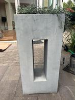 Moderne hoge plantenbak – betonlook – 96,5 x 45,5 cm, Tuin en Terras, Bloembakken en Plantenbakken, Ophalen, Kunststof, Minder dan 60 cm