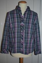 Frankwalder, sportieve stretch ruit blouse, mt 44, Kleding | Dames, Blouses en Tunieken, Maat 42/44 (L), Ophalen of Verzenden