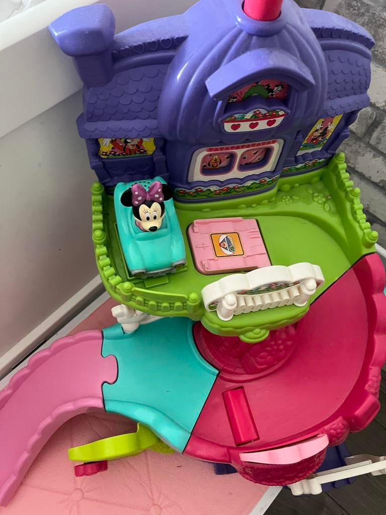 Vtech minnie mouse race baan, Handmatig, Ophalen, Overige merken, Racebaan