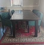 Eettafel 1.80cm en 4 stoelen, Ophalen of Verzenden, Gebruikt