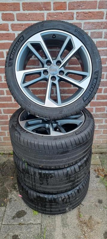 Audi A4 B9 Originele 18 inch Velgen met Michelin Pilot Sport beschikbaar voor biedingen