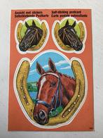 Ansichtkaart met stickers paarden (introduct), Verzenden, Zo goed als nieuw, Dier en Natuur