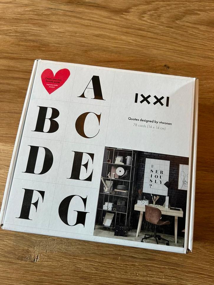 IXXI letterbox/quotebox, Huis en Inrichting, Woonaccessoires | Wanddecoraties, Zo goed als nieuw, Ophalen of Verzenden