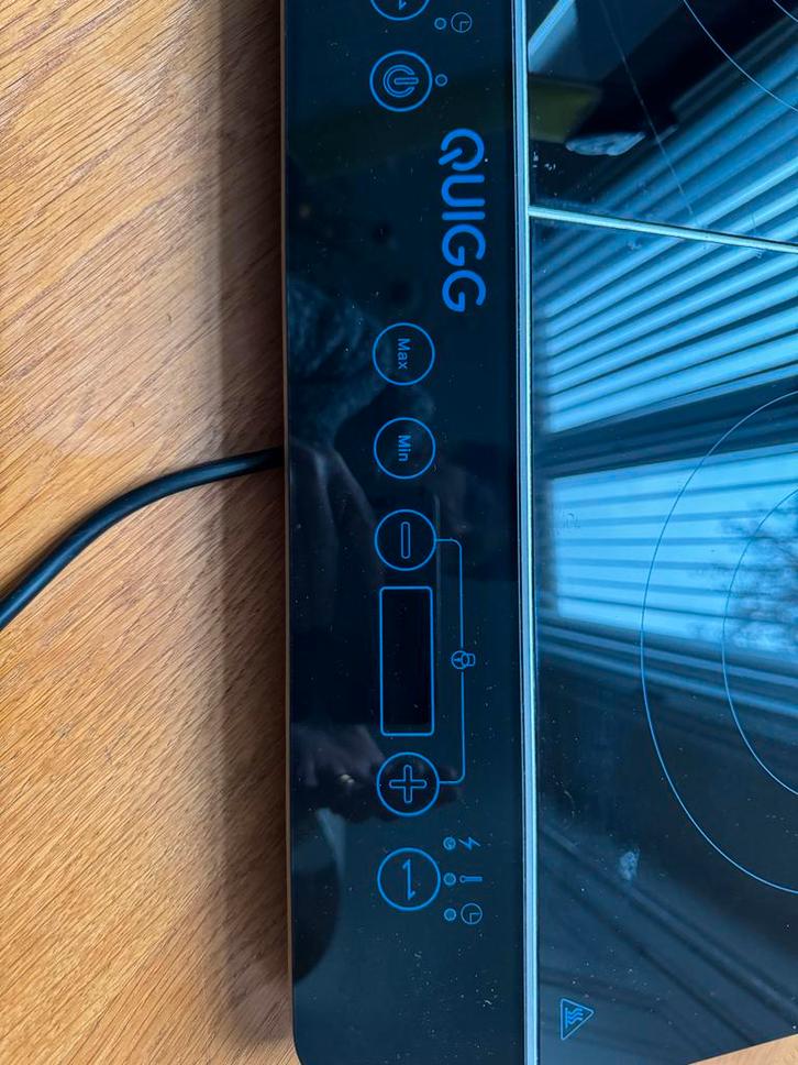 Quigg 2-pits kookplaat - Zo goed als nieuw!, Witgoed en Apparatuur, Kookplaten, Zo goed als nieuw, Vrijstaand, Keramisch, 3 kookzones of minder