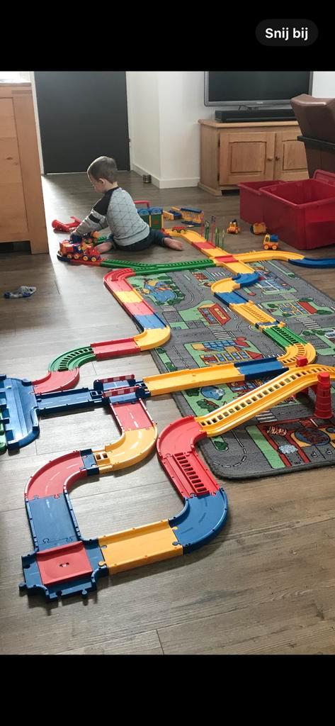 Wader Auto/trein baan, Kinderen en Baby's, Speelgoed | Thomas de Trein, Zo goed als nieuw, Ophalen