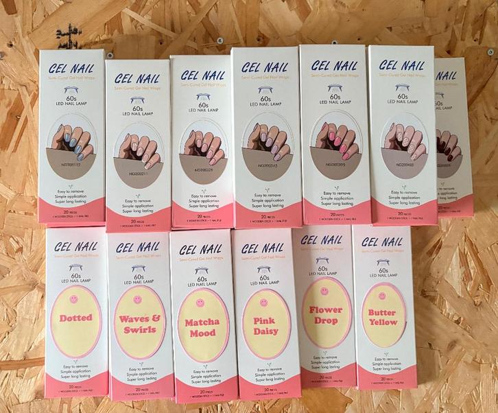 Complete partij nail wraps – 35+ sets – nieuw – restpartij, Sieraden, Tassen en Uiterlijk, Uiterlijk | Cosmetica en Make-up, Nieuw