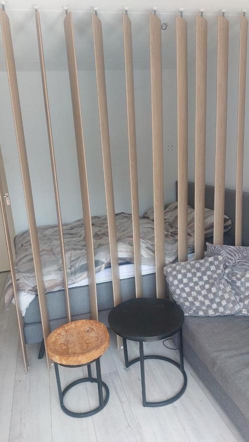 Roomdivider/ scheidingswand/ kamerscherm lamellen eiken, Huis en Inrichting, Woonaccessoires | Kamerschermen, Zo goed als nieuw
