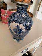 Delfts Blauwe Vaas met Landschap, Antiek en Kunst, Ophalen