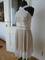 Tadashi Shoji USA, Japanse designer jurk, wolwit kant, mt 36, Verzenden, Nieuw, Knielengte, Maat 36 (S)