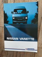 Nissan Vanette brochure 1980, Nissan, Ophalen of Verzenden, Zo goed als nieuw, Nissan