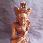Bali Indonesië Houten Beeld Godin in Bek Monster, Verzenden