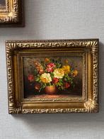 Olieverfschilderij bloemen, Antiek en Kunst, Ophalen of Verzenden
